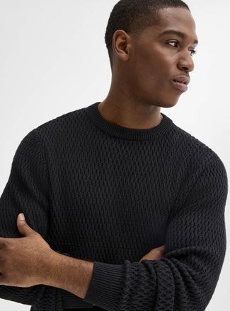 Lindbergh Mens Lattic textured sweater