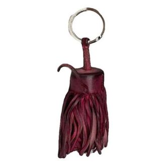 Herm&egrave;s Pre-owned Leren Sleutelhanger - Dames - Vintage Accessoires - Paars - ONE Size - Leer - Vintage