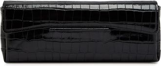 Toteme Crocodile-effect Leather Clutch - Black - One Size