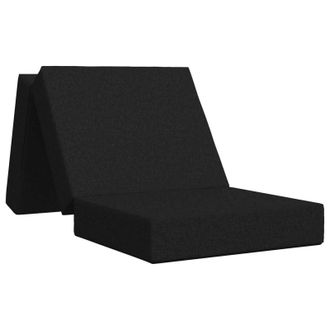 vidaXL Sof&aacute; Cama Plegable 75 X 67 X 45 Cm Negro Vidaxl