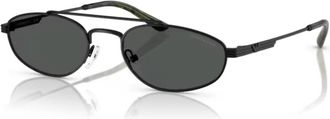 Emporio Armani Pilotenzonnebril - Heren - Zonnebrillen - Zwart - 54 MM - Accessoires