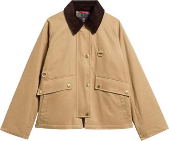 Barbour Jassen, Dames, Beige, S, Katoen, Daphne Casual Jas