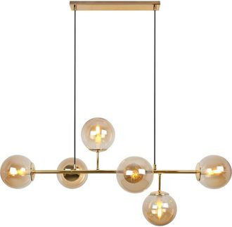 OEM L&aacute;mpara De Techo Siena Dorada 6pln Miel E14 Brazos Largos