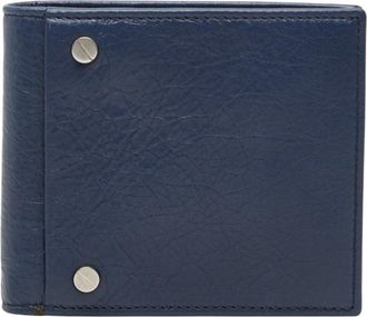 Balenciaga Navy Leather Wallet (Bi-Fold) (Pre-Owned)