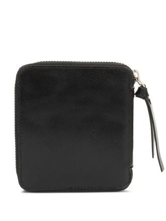 Dries Van Noten square zip wallet - men - Leather - One Size - Black