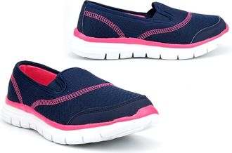 Generic Ladies Lightweight Shoes Size 4 Ladies Lightweight Shoe Size 3 Slip On Shoes Womens Slip On Shoe Casual Comfort Sizes 3-9 Navy 3 UK