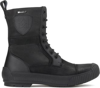 Kazar Zwarte herenlaarzen - Heren - Veterlaarzen - Zwart - 40 EU - Leer - Schoenen