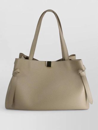 Yuzefi gyoza knot detail leather tote bag