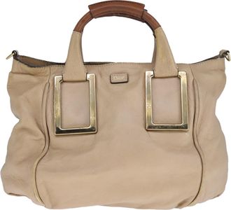 Chloé Ethel Beige Leather Handbag (Pre-Owned)