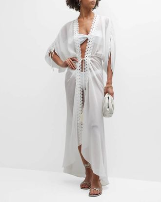 Ramy Brook Raelynn Coverup Maxi Dress In White