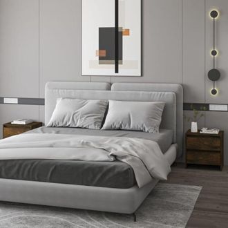 vidaXL Comodini 2 pz Rovere Fumo 45x34,5x44,5 cm in Truciolato - Vidaxl