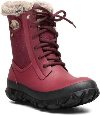 Bogs Arcata Dash Insulated Waterproof Snow Boot in Ox Blood at Nordstrom, Size 11