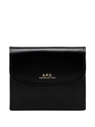 A.P.C. Portafoglio tri-fold Genève - Nero