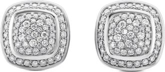 David Yurman Orecchini a bottone Albion in argento sterling con diamanti (7mm)