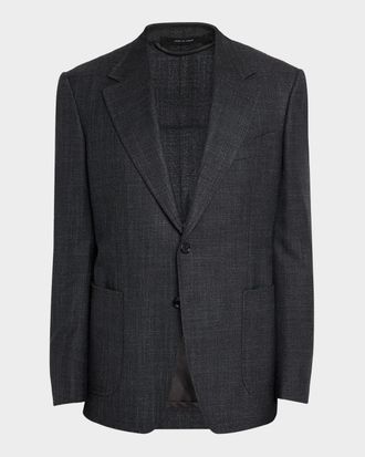 Tom Ford Men & apos;s Shelton Sharkskin Sports Jacket