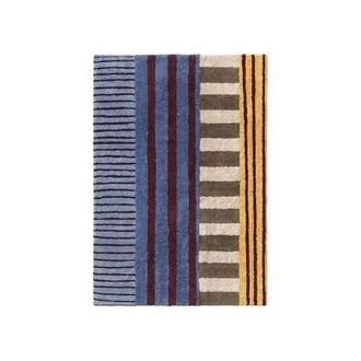Lorena Canals Washable Rug Color On Indigo Blue in Blue/burgundy/honey/natural at Nordstrom, Size Medium/large