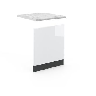 Vicco Panel Frontal Fame-line, Blanco Alto Brillo, 60 Cm, Et M&aacute;rmol, Vicco