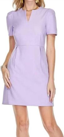 Jade Yoga Short Sleeve Dress In Lilac