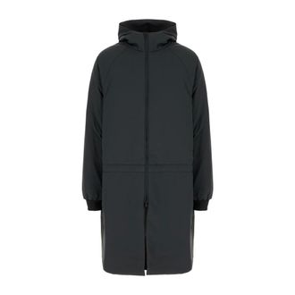 Fear of God Parkas, male, Black, Size: L Tech Nylon Hooded Parka
