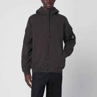 Stone Island Dark grey hooded sweatshirt