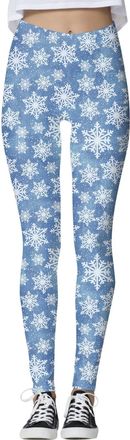 Generic Women Leggings Xmas Christmas High Waisted Tights Fitness Workout Running Pilates Plus Size Trousers Stretchy Soft Yoga Funny 3D Print Skinny Pants Co