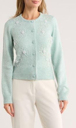 By Design Pearla Cardigan in Aqua Glass at Nordstrom Rack, Size X-Small