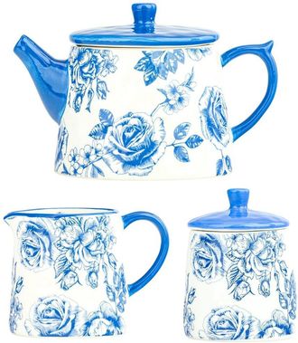 10 Strawberry Street Bella 3Pc Tea Service Set