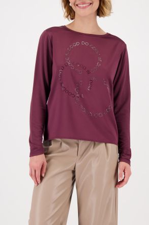 Monari Schlupfbluse »Schluse Basic Schmuck« mit Folienglanzdruck