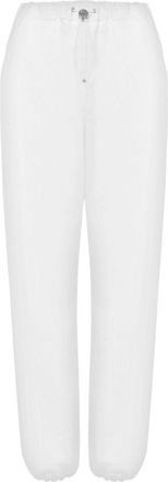 Moschino Pantaloni sportivi con fondo elasticizzato - Bianco