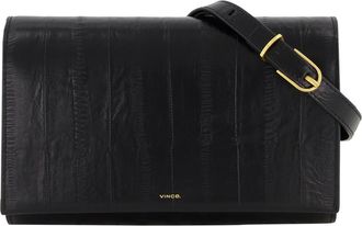 Vince Eel Embossed Leather Wallet on a String in Black at Nordstrom