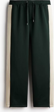 H&M Sweatpants in Relaxed Fit mit seitlichen Streifen - Green