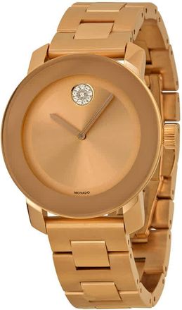 Movado Bold Rose Gold-Tone Stainless Steel Watch 3600086
