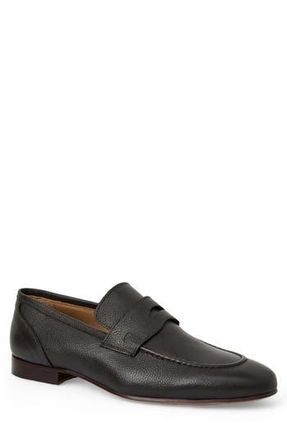 Bruno Magli Nathan Penny Loafer in Brown Tumbled at Nordstrom Rack, Size 10.5