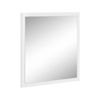 Dmora Espejito Dmancon, Espejo De Ba&ntilde;o, 100% Made In Italy, Cm 60x2h60, Blanco Brillante - Dmora