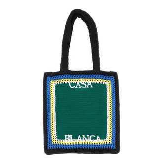 Casablanca Crochet Tas - unisex - Shoppers - Groen - ONE Size - Tassen