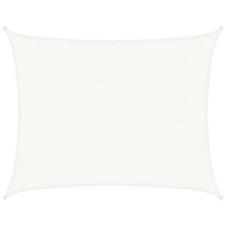 Berkfield Home Sunshade Sail 160 g/m &sup2; White 6x7 m HDPE