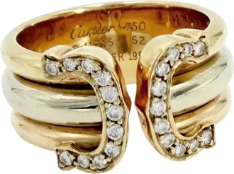 Cartier Pink Gold (18K) White Gold (18K) Band Ring (Pre-Owned)