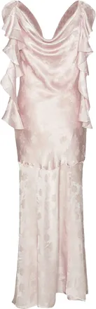 Rotate Womens Maxi Dress Waterfall Orchid Ice Main: Polyester (recycled) Evening Suits