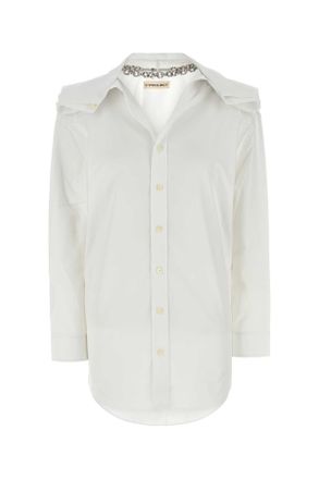 Y / Project Womens White Poplin Shirt Cotton - Size EU 34 (Womens)