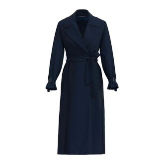 Max Mara Jassen, Dames, Blauw, 2Xs, Wol, Medardo Overjas