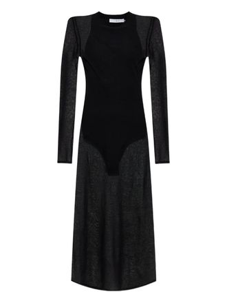 Iro Emala sheer-paneled dress - Black