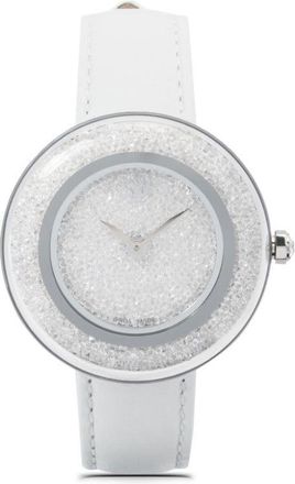 Swarovski Crystalline Lustre 33mm - women - stainless steel/Calf Leather/Crystal - One Size - White