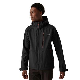 Regatta Mens Hewitts X Full Zip Hooded Softshell Jacket
