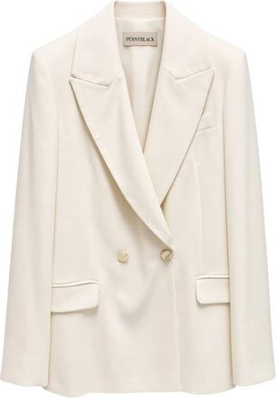 Pennyblack Pbpbussola Blazer - Dames - Jassen - Wit - Maat: 2XS Zijde