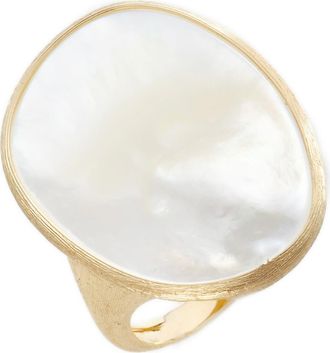 Marco Bicego Lunaria Mother-of-Pearl Ring in White Mother Of Pearl at Nordstrom, Size 7