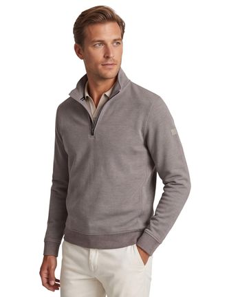Baileys trui Baileys half zip normale fit 100% katoen