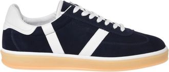 Baldinini Blauwe Su&egrave;de Sneaker - Heren - Sneakers - Blauw - 42 EU - Su&egrave;de - Schoenen