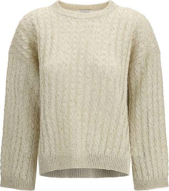 Brunello Cucinelli Beige Linen Womens Sweatshirt