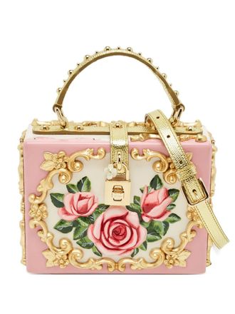 Dolce & Gabbana Mini-tas met bloemendetail - Wit