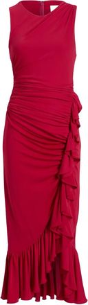 Cinq à Sept Fatima ruffled midi dress - Red